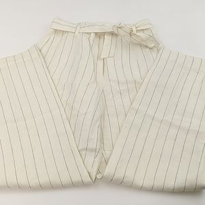 Talbot's 100% Irish linen striped lined pants